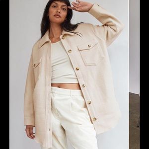 Aritzia Wilfred free Ganna Jacket heather bone